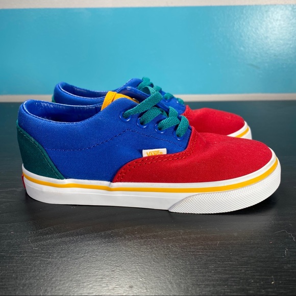 vans red blue green